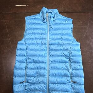 REI Co-op Blue Lightweight Insulated Puffer Vest Mens S Full Zip Outdoor